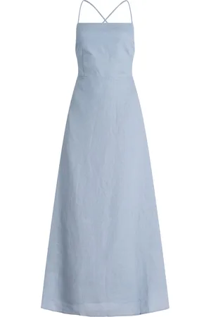 POSSE Exclusive Riviera Lori Open-Back Linen Maxi Dress