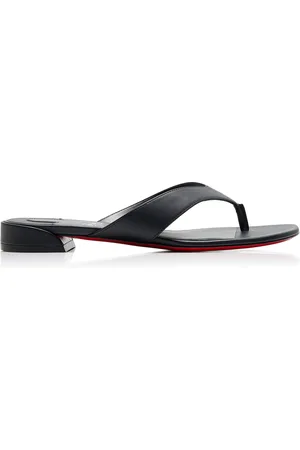 Christian Louboutin Sweet Janetonga Leather Thong Sandals