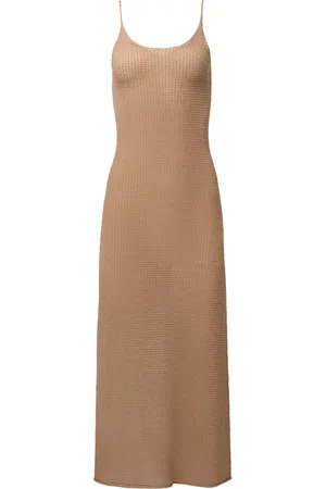 ONIA Textured Linen Sweater Maxi Dress