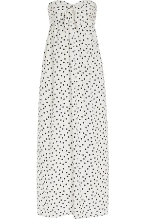 FRANCOISE Exclusive Lucie Tie-Front Silk Maxi Dress