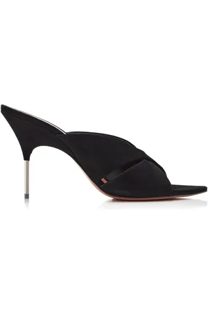 Amina Muaddi Samantha Suede Sandals