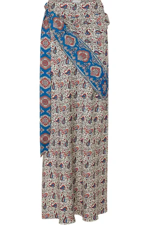 Paco rabanne Pareo-Detailed Crepe Maxi Skirt