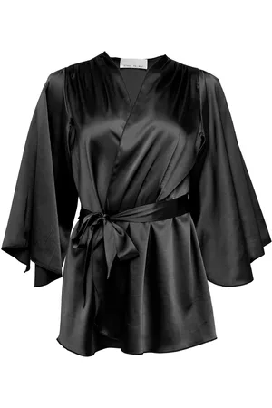 FLEUR DU MAL Angel Stretch-Silk Robe