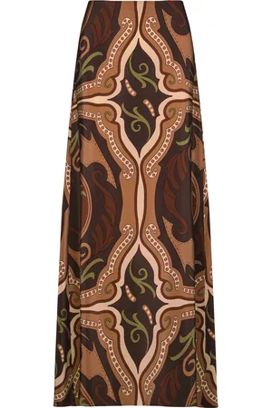 JOHANNA ORTIZ Nuevos Territorios Silk Maxi Skirt