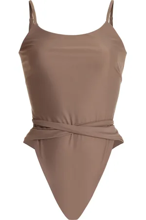 Mare Perpetua Essential Tie-Detailed Open Back One-Piece Swimsuit