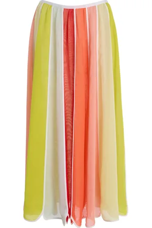 Rosie Assoulin Exclusive Riviera Silk-Chiffon Umbrella Midi Skirt