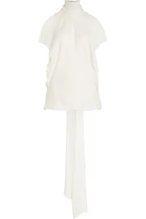 BRANDON MAXWELL The Ilana Layered Silk Top