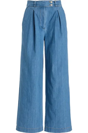 Jenni Kayne Newport Pleated Denim Trousers