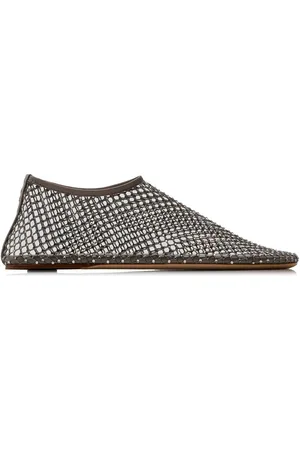 CHRISTOPHER ESBER Minette Crystal-Embellished Mesh Flats
