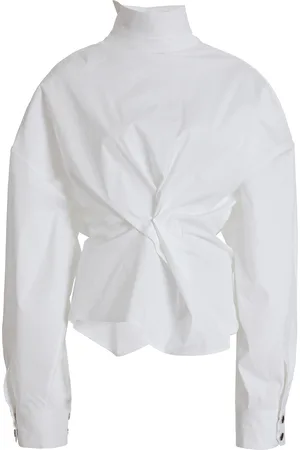 A.W.A.K.E. MODE Asymmetric Stretch-Cotton Shirt