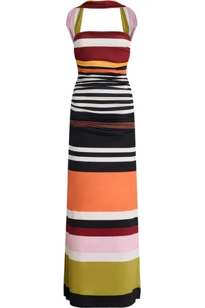 Cala De La Cruz Ornella Ruched Jersey Maxi Dress
