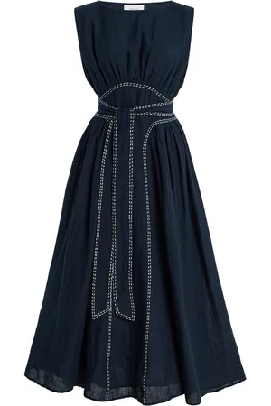 MERLETTE Verena Linen Midi Dress