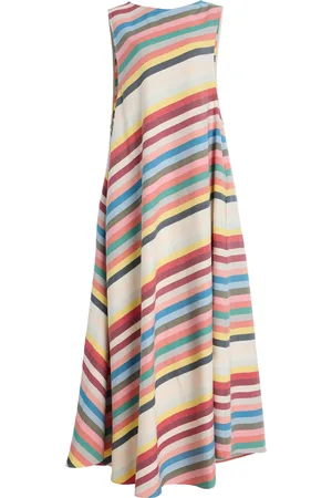 Marrakshi Life Exclusive Riviera Striped Cotton Maxi Dress