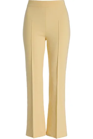 High Kick Stretch-Cotton Knit Cropped Pants