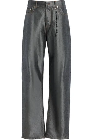 DARKPARK Gale Metallic Straight-Leg Jeans