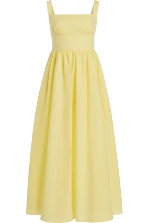 MATTEAU Exclusive Crossback Linen-Cotton Maxi Dress