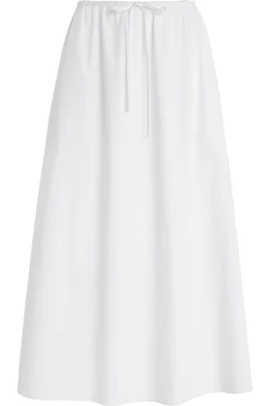 MATTEAU Drawcord Organic Cotton Maxi Skirt
