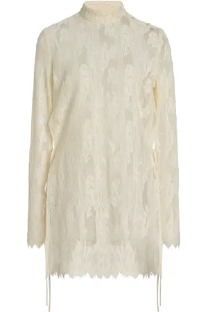 Kamperett Isabella Wool-Cotton Lace Tunic Top