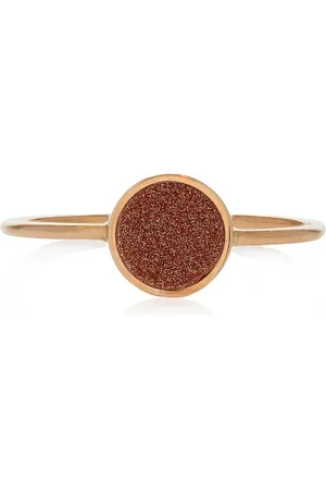 GINETTE NY Mini 18K Rose Sandstone Ring