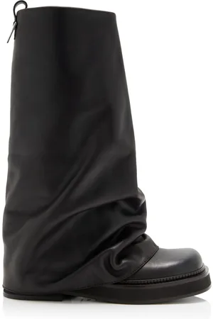 The Attico Robin Leather Combat Boots