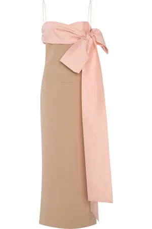 Bernadette Bart Sash-Detailed Crepe Maxi Dress