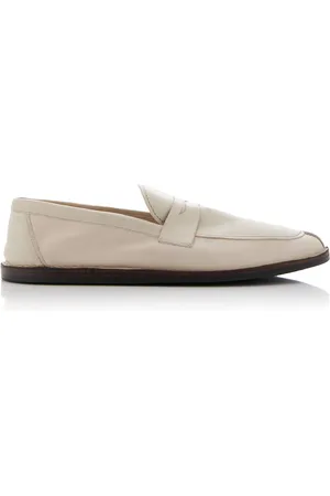 The Row Cary Leather Loafers