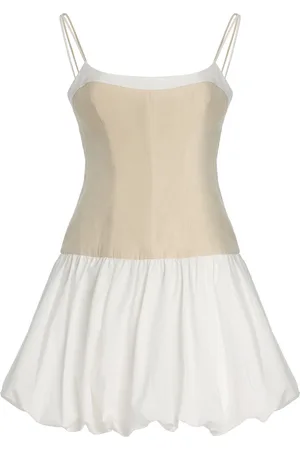 Simkhai Fifi Linen-Blend Bubble Mini Dress