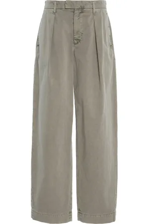 SLVRLAKE Pleated Cotton Chino Pants