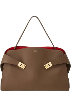 Salvatore Ferragamo Large Hug Soft Bicolor Shoulder Bag