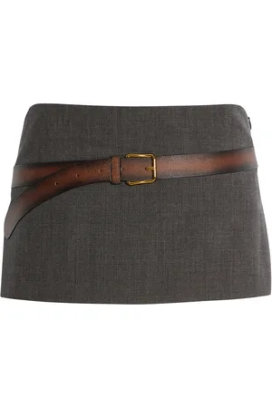 Prada Wool Midi Skirt