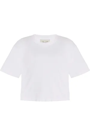 Les Tien May Cropped Cotton T-Shirt