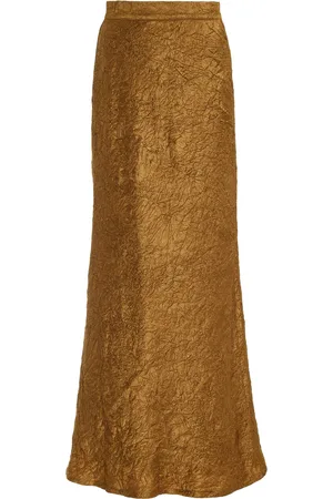 Usisi Sister Valentina Crinkled-Jacquard Maxi Skirt