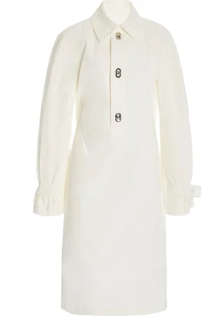 Bottega Veneta Cotton-Blend Midi Shirt Dress