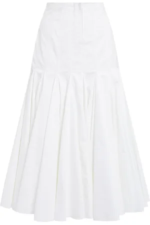 Jacquemus Agave Flared Cotton-Blend Midi Skirt