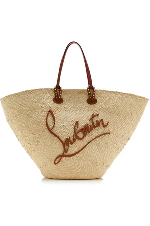 Christian Louboutin Cabata Large Raffia Basket Bag