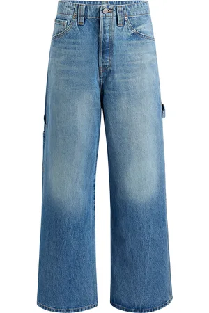 Khaite Sowen Mid-Rise Wide-Leg Jeans
