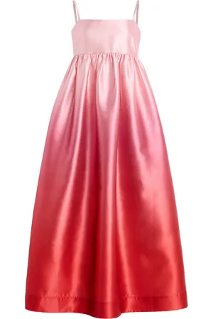 ALÉMAIS Inez Ombré Satin Maxi Dress