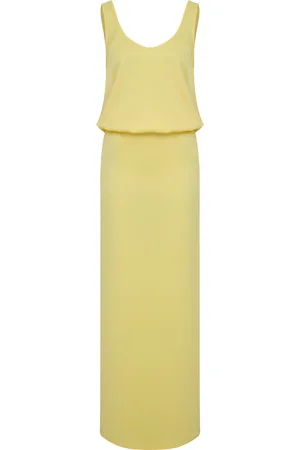 Ila Hilda Draped Satin Maxi Dress