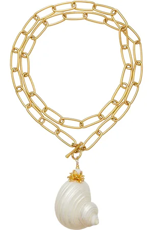 Brinker & Eliza Sirena -Plated Shell Necklace