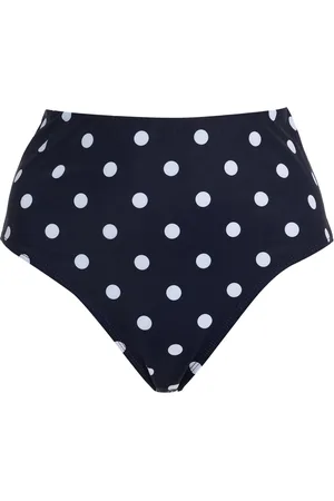 SEA Paulina High-Rise Polka-Dot Bikini Bottom
