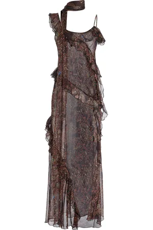 SIEDRES Exclusive Monica Printed Chiffon Maxi Dress