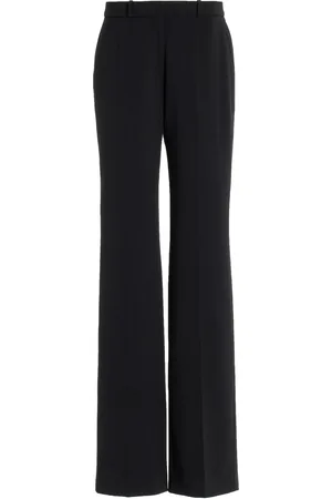 DEL CORE Slim Wool-Blend Straight-Leg Cigarette Pants