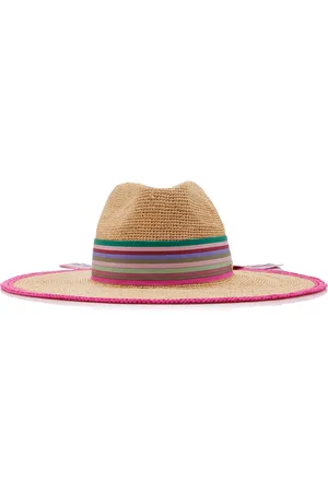 VALENTINO GARAVANI Scarf-Detailed Raffia Sun Hat