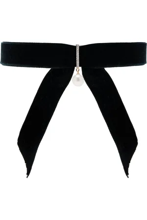 Mateo Pearl; Diamond Velvet Choker
