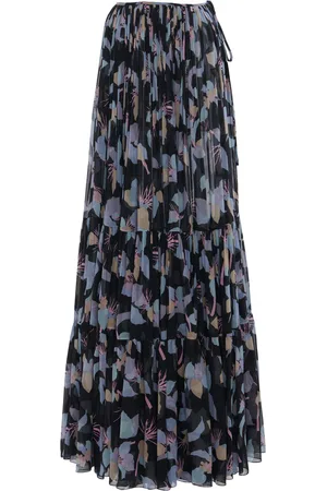 Chloé Tiered Organic Silk Georgette Maxi Skirt