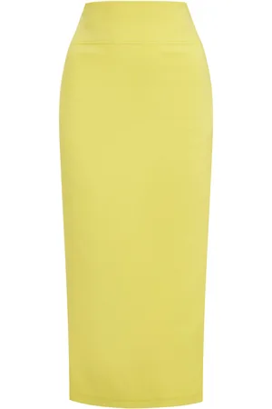 Jacquemus Sablier High-Rise Midi Skirt