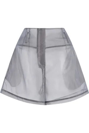 The Frankie Shop Lise Sheer Silk-Blend Shorts
