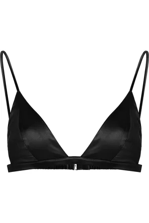 FLEUR DU MAL Luxe Stretch-Silk Triangle Bra