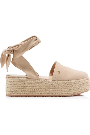 Gianvito Rossi Velour Platform Espadrilles