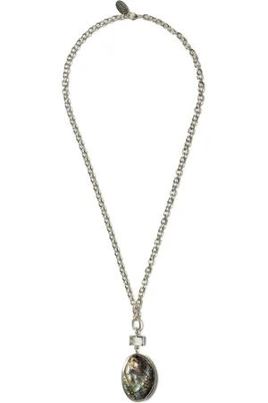 CHAN LUU Zoe -Plated Amethyst Abalone Necklace